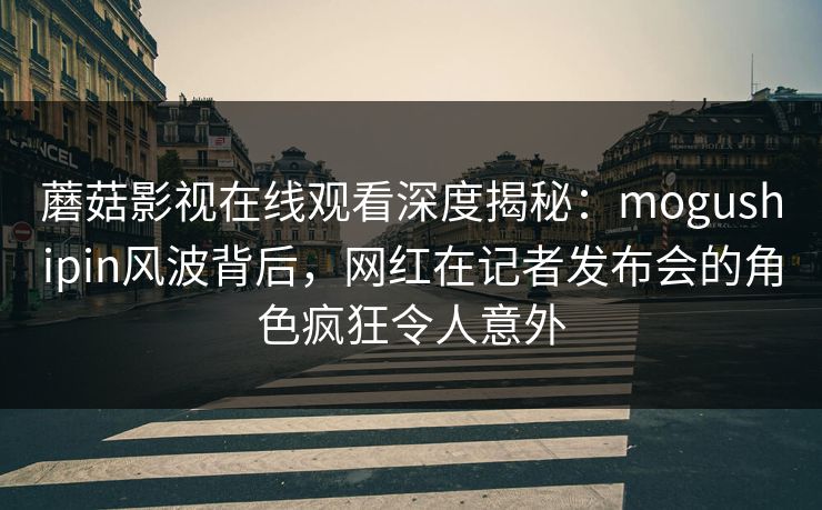 蘑菇影视在线观看深度揭秘：mogushipin风波背后，网红在记者发布会的角色疯狂令人意外